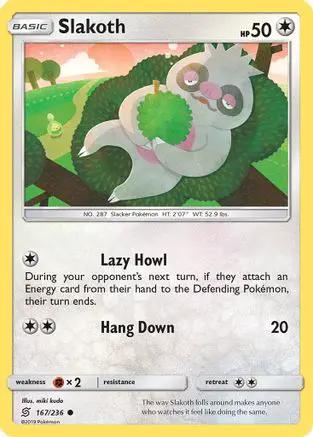 Slakoth 167/236 - SM  Unified Minds