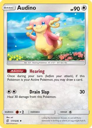 Audino 177/236 - SM  Unified Minds Reverse Holofoil