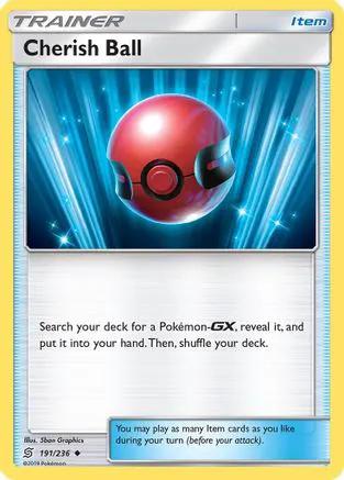 Cherish Ball 191/236 - SM  Unified Minds Reverse Holofoil