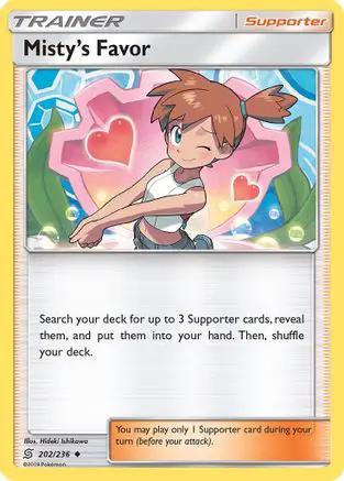 Misty's Favor 202/236 - SM  Unified Minds Reverse Holofoil