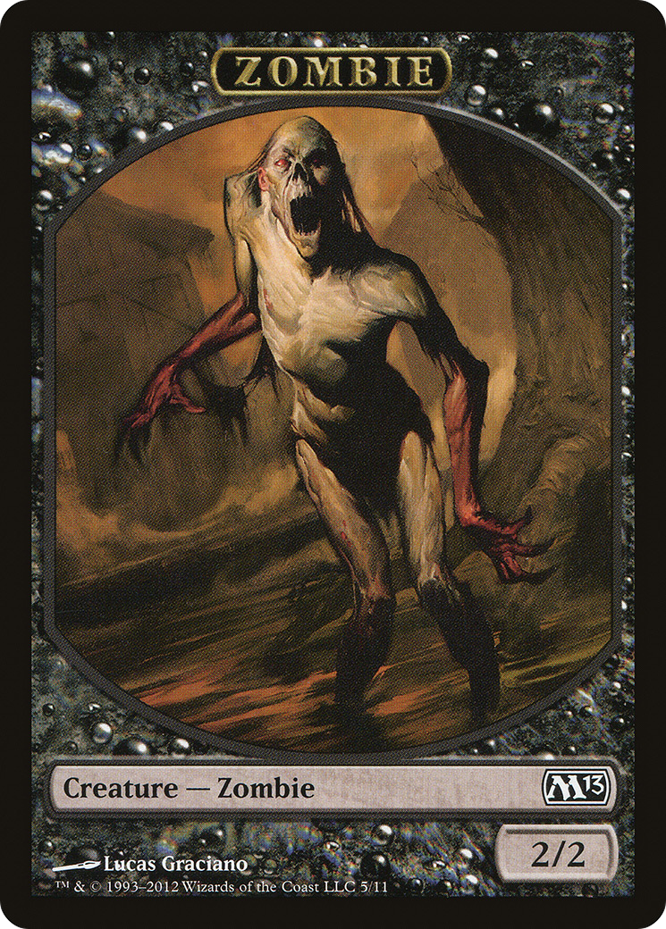 Zombie (M13-005) - Magic 2013 Tokens