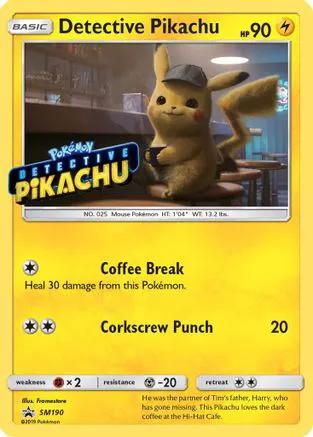 Detective Pikachu (Stamped) SM190 - SM Promos Holofoil