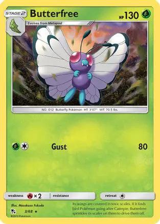 Butterfree 003/68 - Hidden Fates Reverse Holofoil
