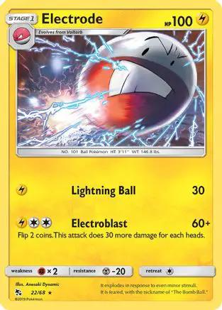 Electrode 022/68 - Hidden Fates Reverse Holofoil