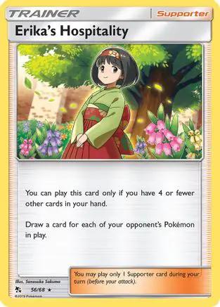 Erika's Hospitality 056/68 - Hidden Fates Reverse Holofoil