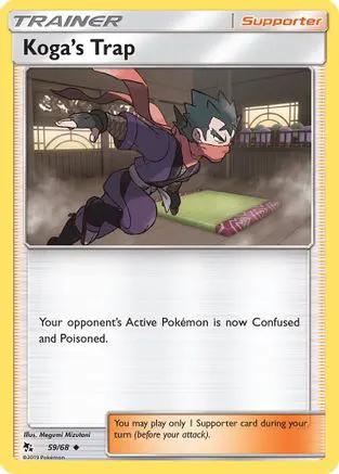 Koga's Trap 059/68 - Hidden Fates Reverse Holofoil