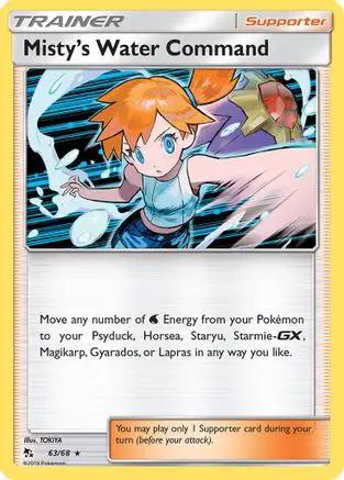 Misty's Water Command 063/68 - Hidden Fates Holofoil