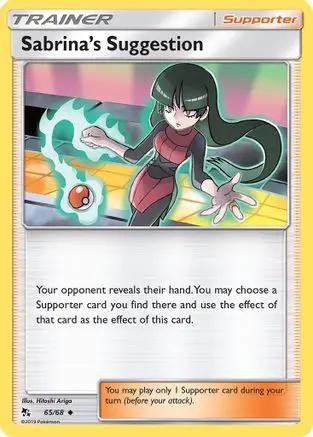 Sabrina's Suggestion 065/68 - Hidden Fates Reverse Holofoil