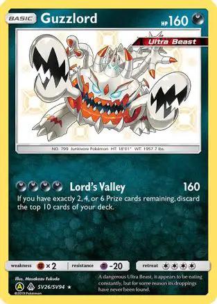 Guzzlord SV26/SV94 - Hidden Fates Shiny Vault Holofoil