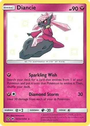 Diancie SV36/SV94 - Hidden Fates Shiny Vault Holofoil