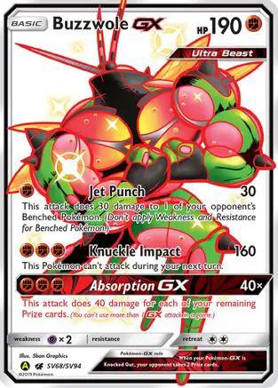 Buzzwole GX SV68/SV94 - Hidden Fates Shiny Vault Holofoil
