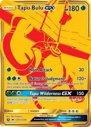 Tapu Bulu GX SV91/94 - Hidden Fates Shiny Vault Holofoil