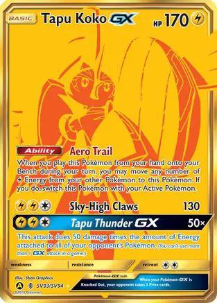 Tapu Koko GX SV93/94 - Hidden Fates Shiny Vault Holofoil