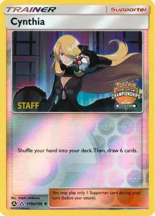 Cynthia (Regional Championships) [Staff] 119a/156 - League & Championship Cards Reverse Holofoil