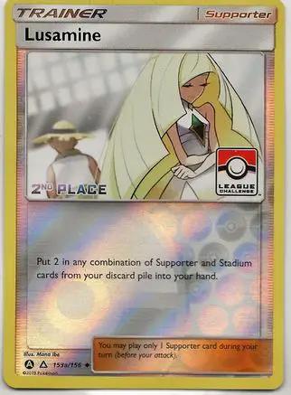 Lusamine 153a/156 - League & Championship Cards - Reverse Holofoil