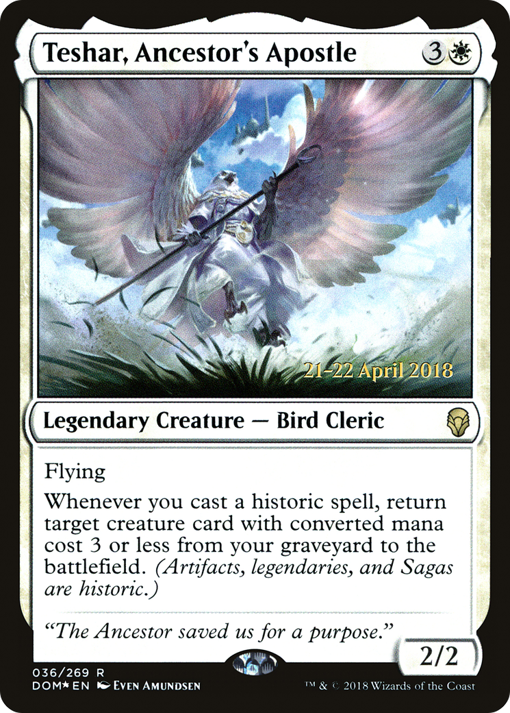 Teshar, Ancestor's Apostle (PRE-36S) - Dominaria Promos Foil