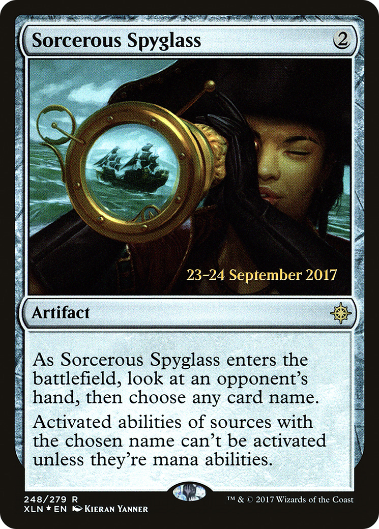 Sorcerous Spyglass (PRE-248S) - Ixalan Promos Foil