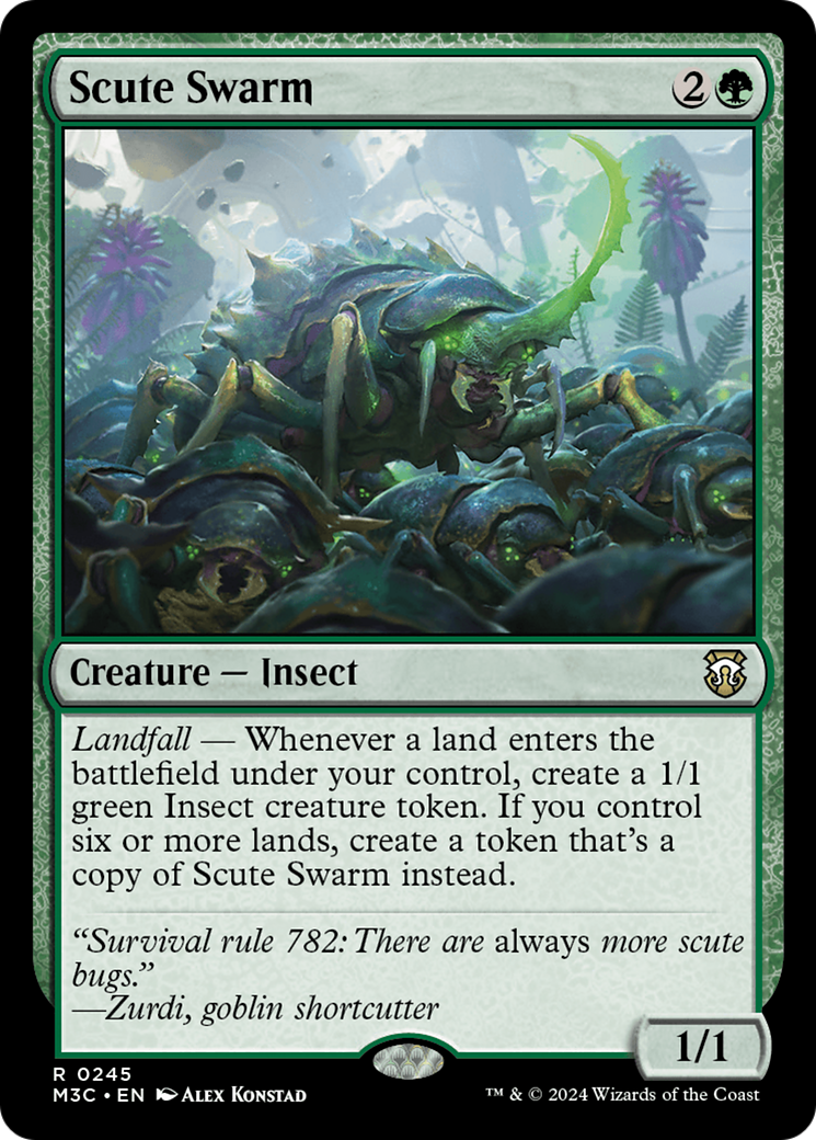 Scute Swarm (M3C-245) - Modern Horizons 3 Commander Foil