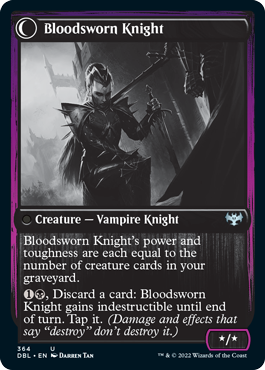 Bloodsworn Squire // Bloodsworn Knight (DBL-364) - Innistrad: Double Feature: (Double Faced Transform) Foil