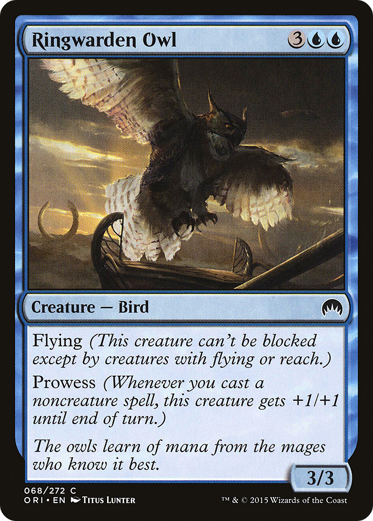 Ringwarden Owl (ORI-068) - Magic Origins