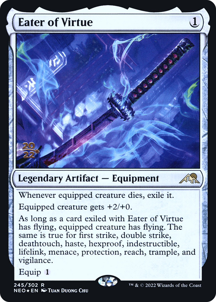 Eater of Virtue (PRE-245S) - Kamigawa: Neon Dynasty Promos Foil