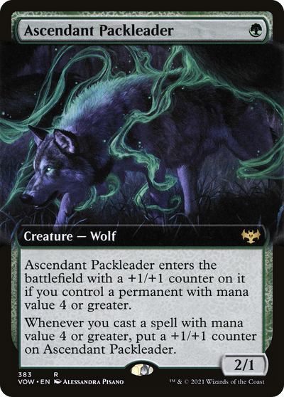 Ascendant Packleader (VOW-383) - Innistrad: Crimson Vow: (Extended Art)