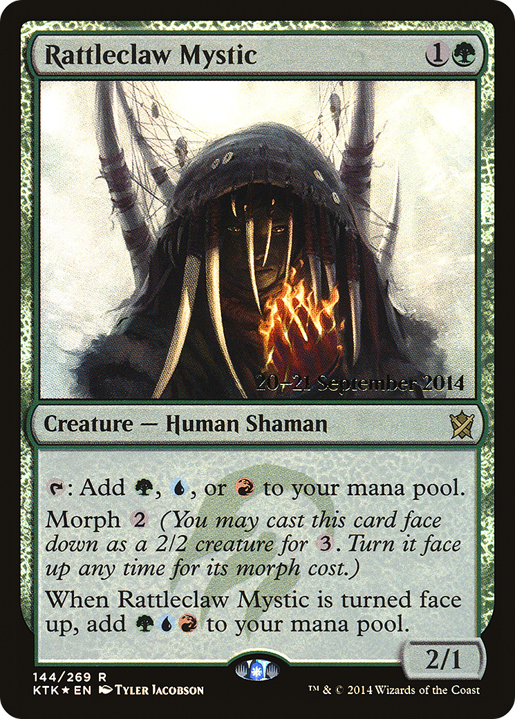 Rattleclaw Mystic (PRE-144S) - Khans of Tarkir Promos Foil