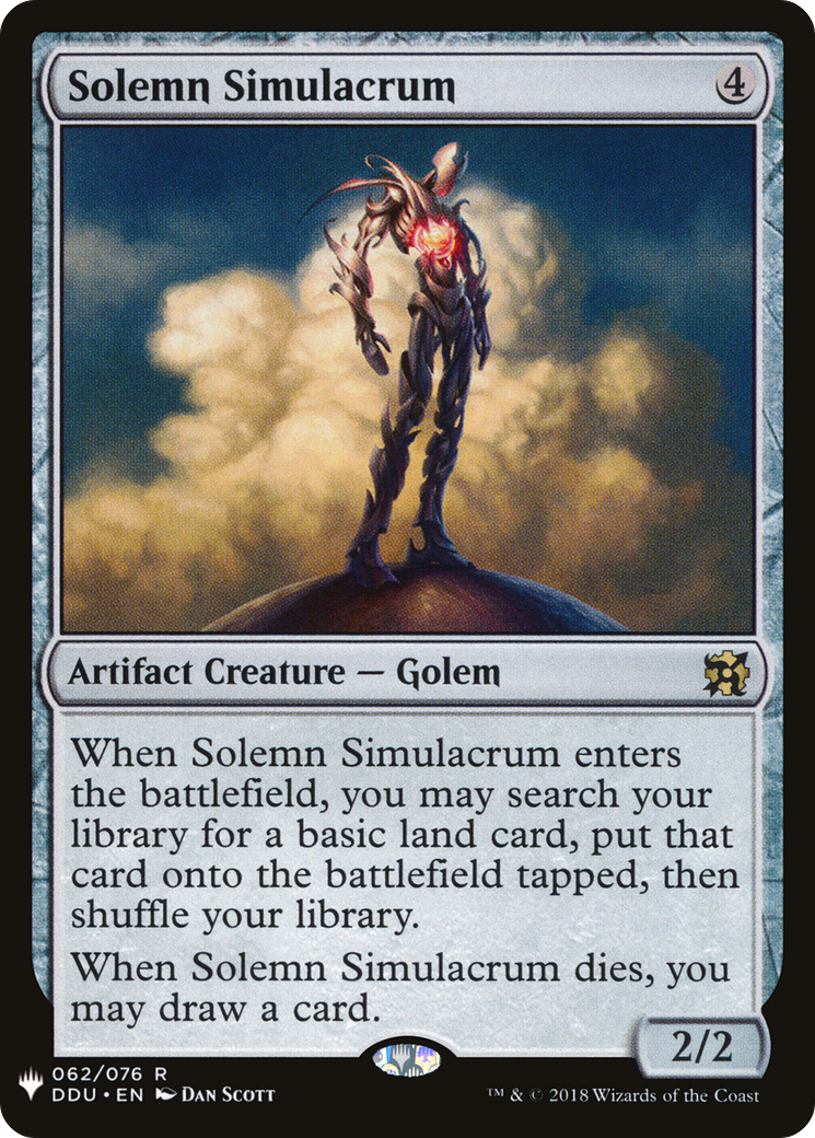 Solemn Simulacrum (LIST-DDU-62) - The List