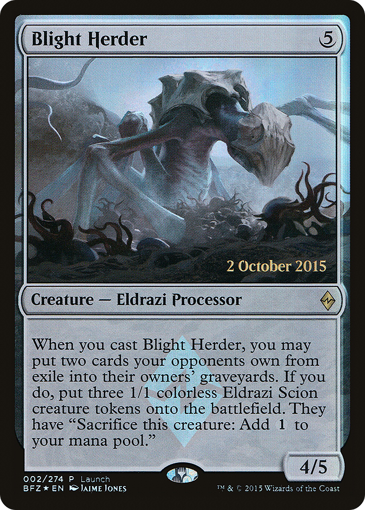 Blight Herder (LARP-002) - Battle for Zendikar Promos Foil