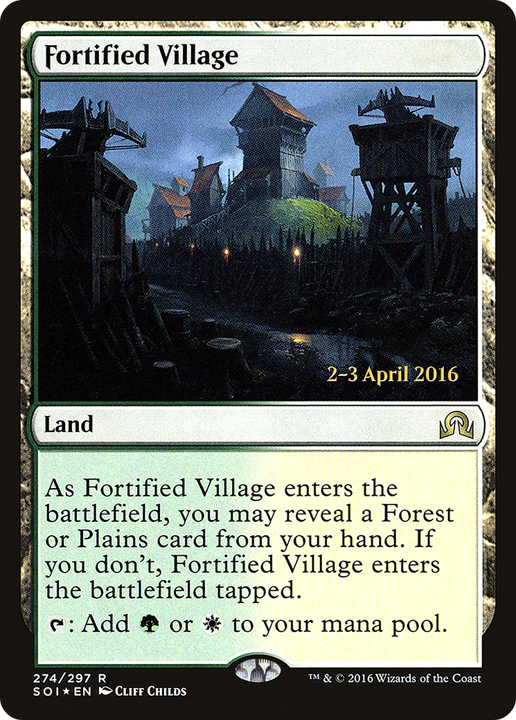 Fortified Village (PRE-274S) - Shadows over Innistrad Promos Foil