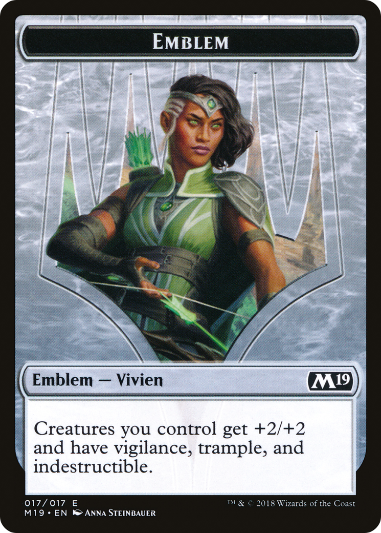 Vivien Reid Emblem (M19-017) - Core Set 2019 Tokens