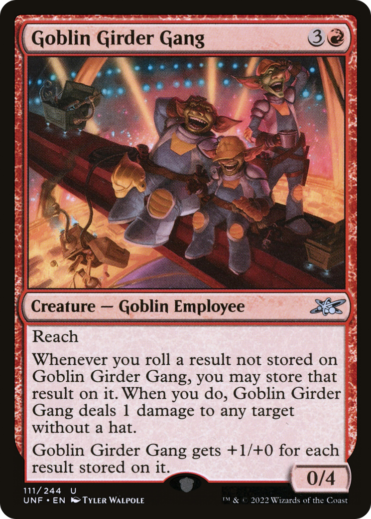 Goblin Girder Gang (UNF-111) - Unfinity Foil
