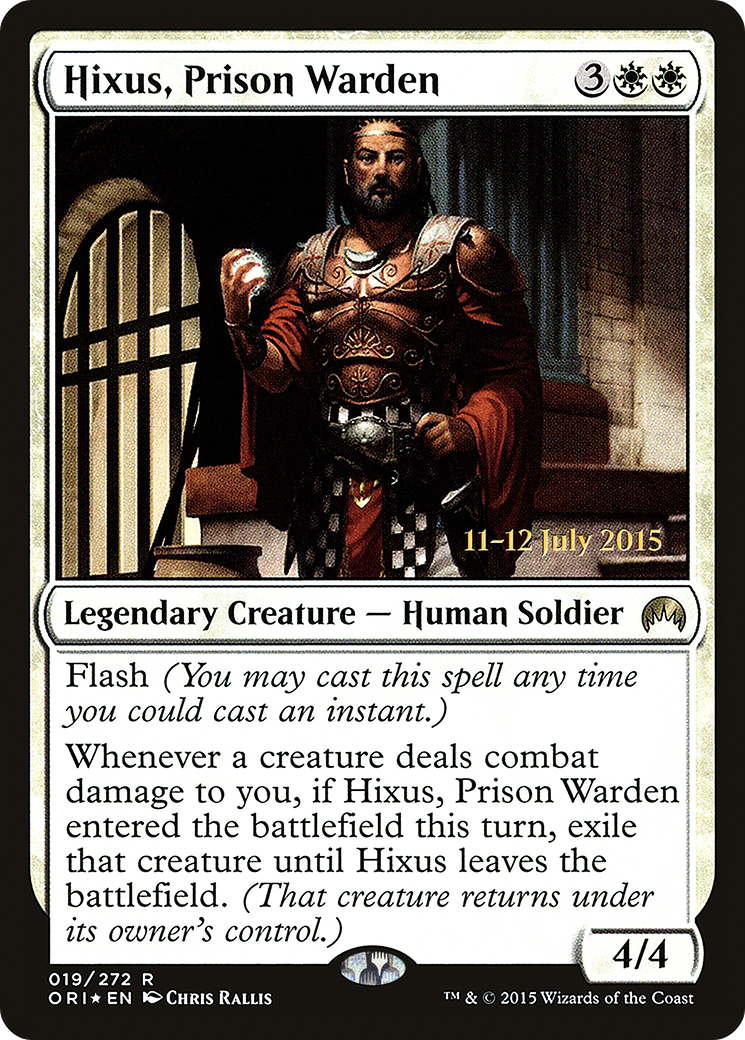 Hixus, Prison Warden (PRE-19S) - Magic Origins Promos Foil