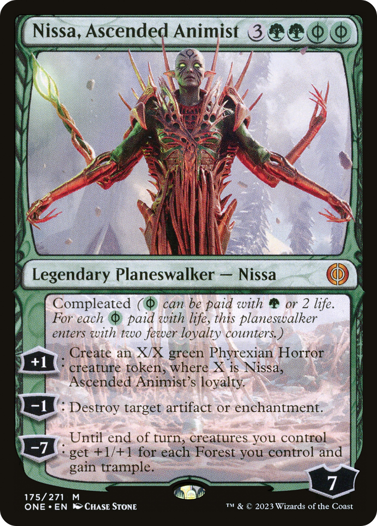 Nissa, Ascended Animist (ONE-175) - Phyrexia: All Will Be One Foil