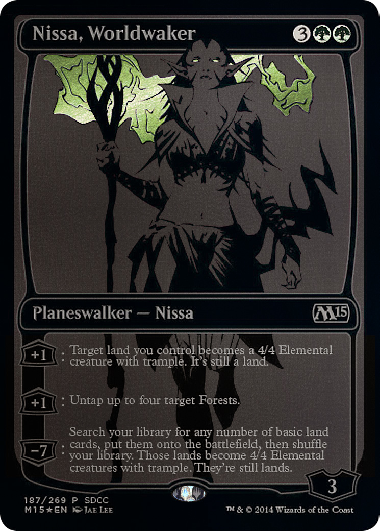 Nissa, Worldwaker (MEDIA-187) - San Diego Comic-Con 2014 Foil