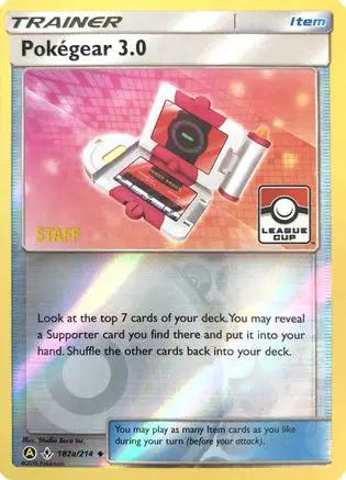 Pokegear 3.0 182a/214 - League & Championship Cards - Reverse Holofoil