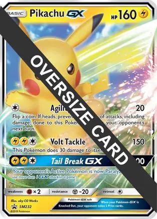 Pikachu GX SM232 - Jumbo Cards Holofoil