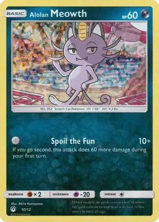 Alolan Meowth 010/12 - McDonalds Promos 2019 Holofoil