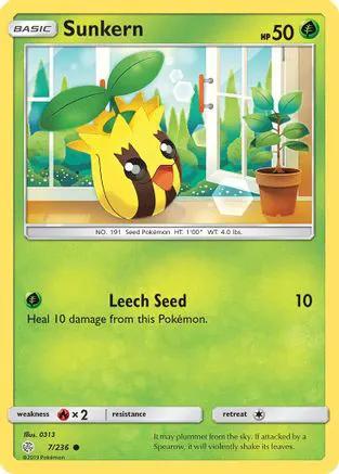 Sunkern 007/236 - SM  Cosmic Eclipse Reverse Holofoil