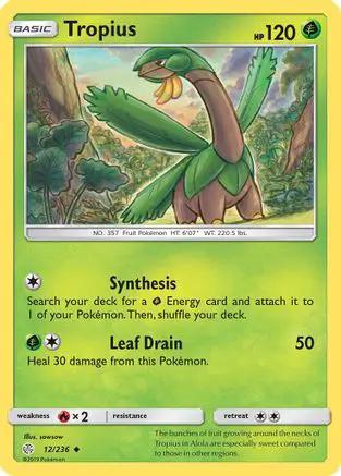 Tropius 012/236 - SM  Cosmic Eclipse Reverse Holofoil