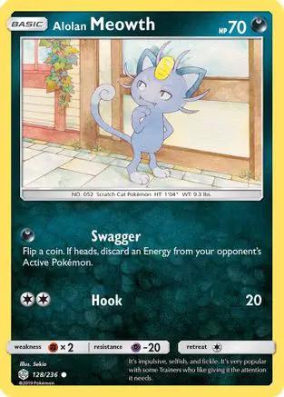 Alolan Meowth 128/236 - SM  Cosmic Eclipse