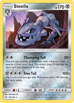 Steelix 139/236 - SM  Cosmic Eclipse Holofoil