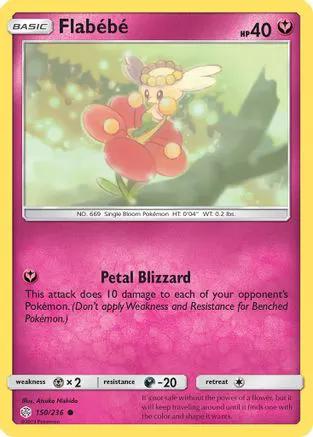 Flabebe 150/236 - SM  Cosmic Eclipse Reverse Holofoil