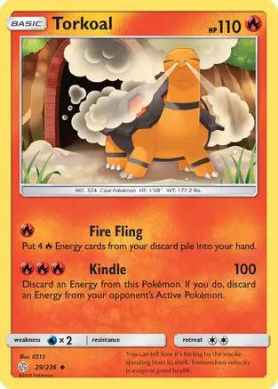 Torkoal 029/236 - SM  Cosmic Eclipse Reverse Holofoil