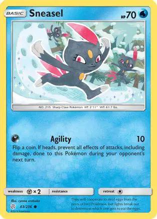 Sneasel 043/236 - SM  Cosmic Eclipse Reverse Holofoil