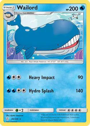 Wailord 046/236 - SM  Cosmic Eclipse Reverse Holofoil