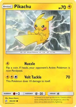 Pikachu 066/236 - SM  Cosmic Eclipse Reverse Holofoil