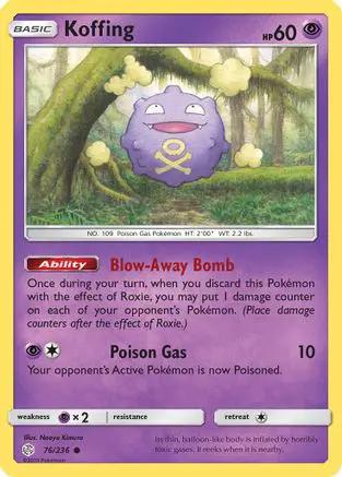 Koffing 076/236 - SM  Cosmic Eclipse Reverse Holofoil