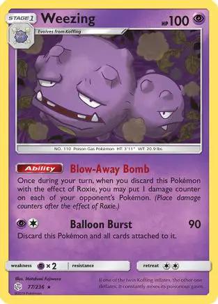 Weezing 077/236 - SM  Cosmic Eclipse