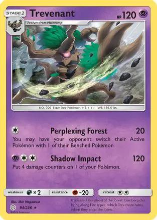 Trevenant 094/236 - SM  Cosmic Eclipse Reverse Holofoil